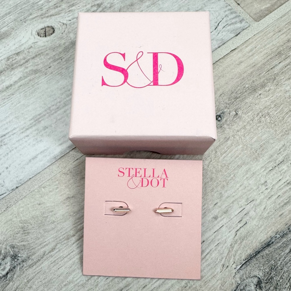 Stella & Dot Silver Rebel Studs
